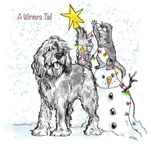 Otterhound Christmas cards